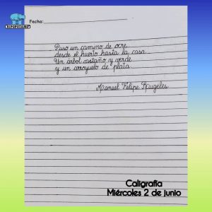 V Nivel AC Caligrafía miércoles 2 de jun